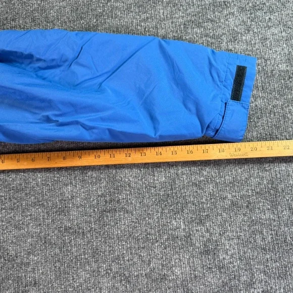 Vintage LL Bean Parka Jacket Mens Large Tall Blue Fleece Lined Utility Gorpcore